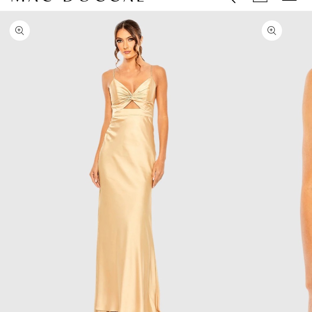 Elegant Gold Evening Gown